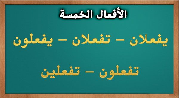 ما هي الأفعال الخمسة في اللغة العربية ؟ تعريف ، إعراب ، أمثلة أنا البحر